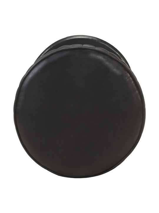 Hocker Bar Leder Black 37x37x76cm