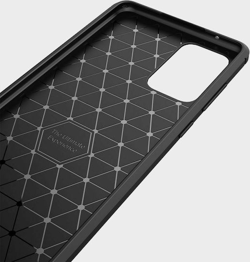 Tech-Protect Rugged Carbon Back Cover Σιλικόνης Μαύρο (Galaxy A72)