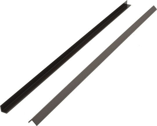 vidaXL Deck Ecke für Gartenboden aus WPC 170x4.5cm 5Stück Dunkelbraun