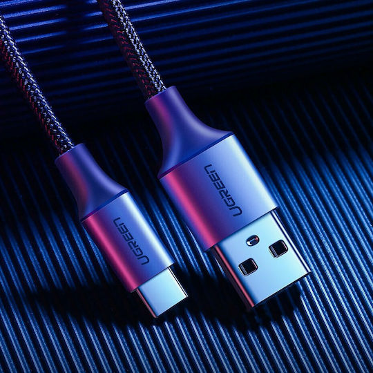 Ugreen US288 Braided USB 2.0 Cable USB-C male - USB-A Μαύρο 2m 60128