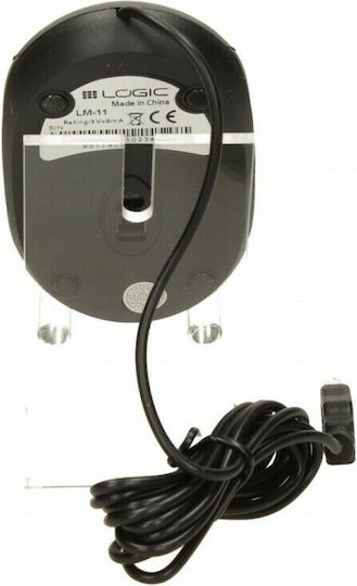 Logic LM-11 Verkabelt Maus Schwarz