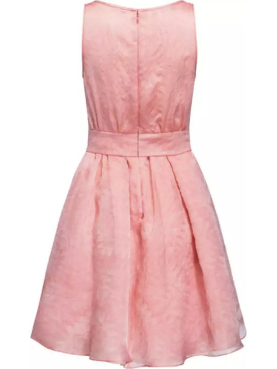 Emporio Armani Midi Dress for Marriage / Baptism Sleeveless Pink