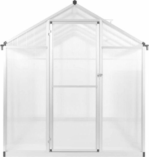 vidaXL 45215 Gewächshaus Typ Haus mit Aluminiumrahmen 32x1.9x1.95m