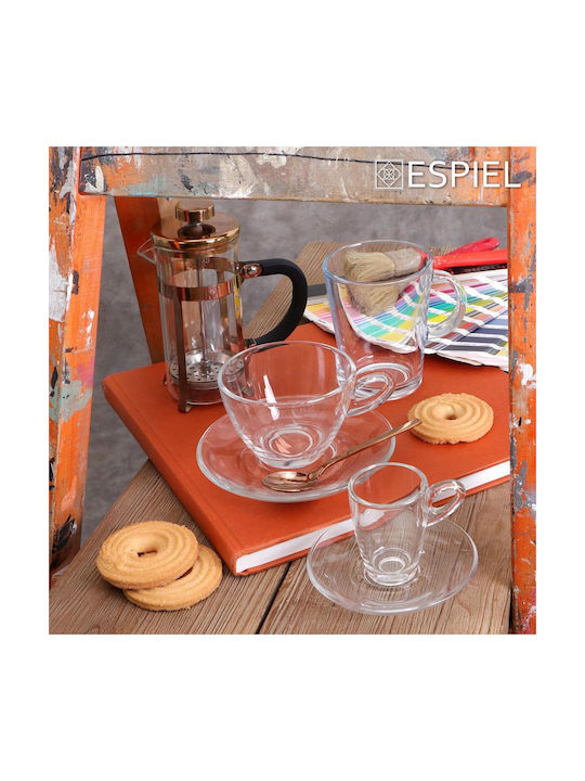 Espiel Tribeca Cană Sticlă Transparentă 400ml 1buc