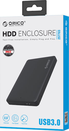 Orico Case for Hard Drive 2.5" SATA III with Connection USB 3.0