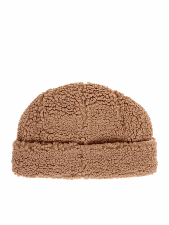 Sherpa Cuff Beanie Γυναικείος Σκούφος σε Μπεζ χρώμα