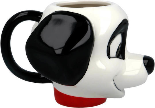 Stor 3D 101 Dalmatians Κούπα Κεραμική Λευκή 325ml