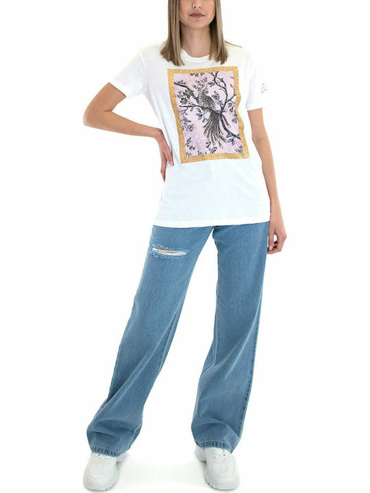 Damen T-Shirt Weiß