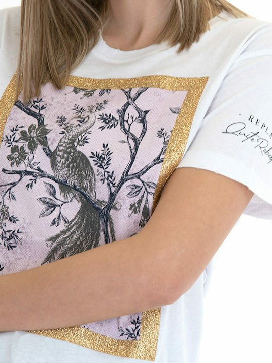 Damen T-Shirt Weiß