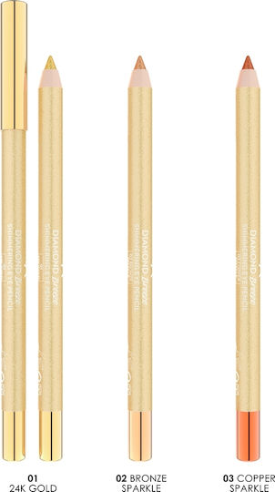Golden Rose Μαλακό Μολύβι Ματιών 02 Bronze Sparkle
