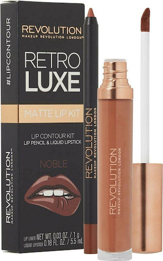 Revolution Beauty Retro Luxe Matte Noble Lip Makeup Palettes & Sets 2 Pieces