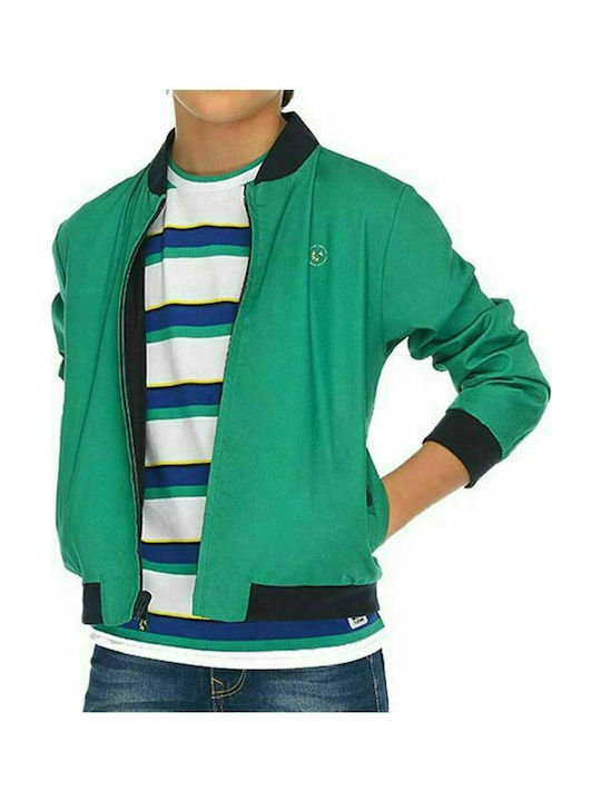 Mayoral Kids Sports Jacket short Windproof Green