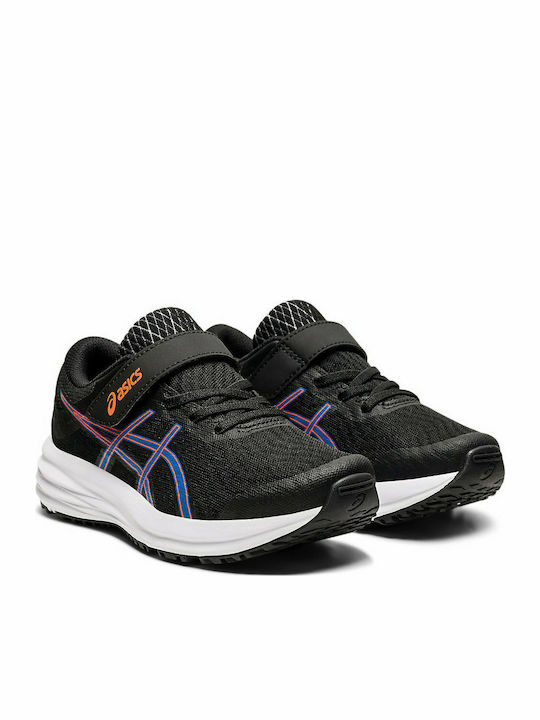 Patriot NVY Kids Sports Shoes Running with Hoop & Loop Closure Black