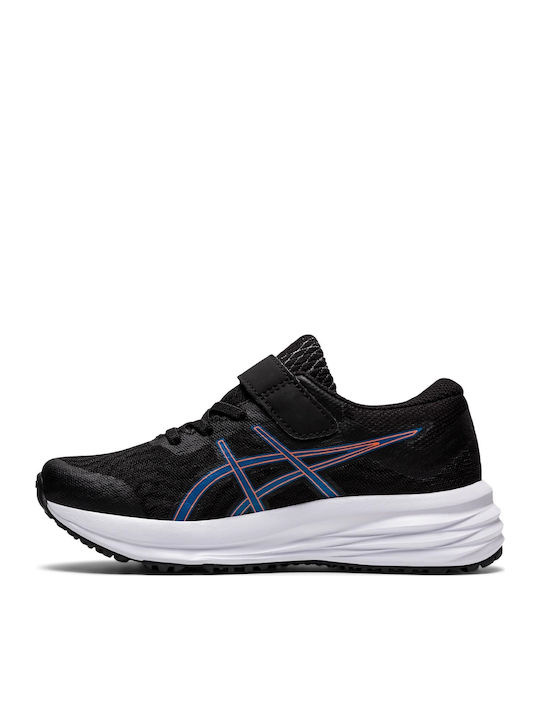 Patriot NVY Kids Sports Shoes Running with Hoop & Loop Closure Black