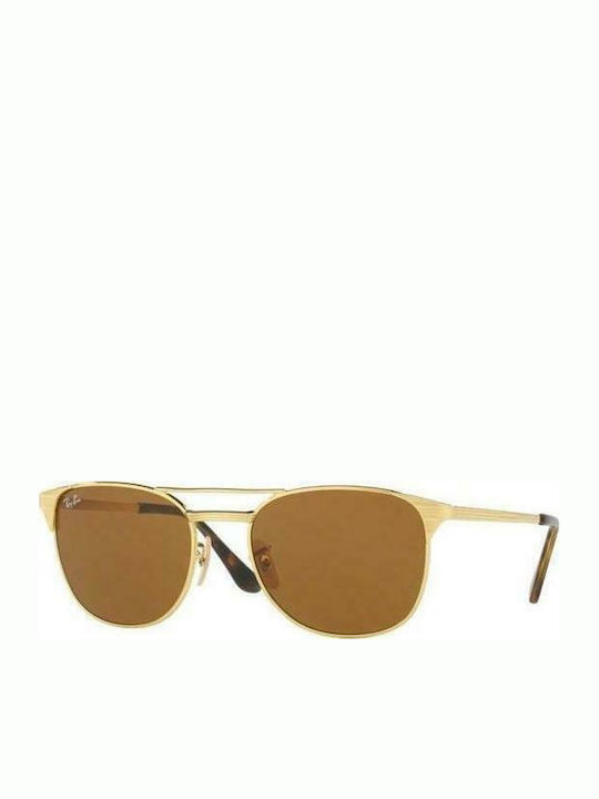 Ray Ban Signet Men's Sunglasses with Gold Metal Frame RB3429M 001/33