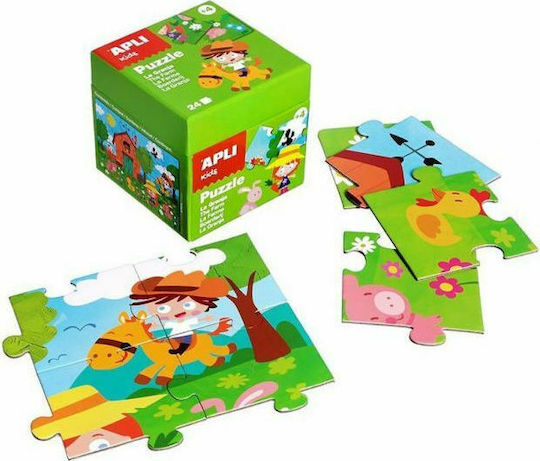 Детски Пъзел Ферма 24бр Apli Kids