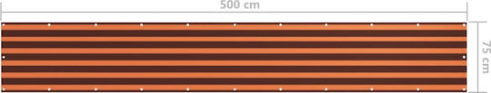 vidaXL Сянка Разделител на Ролка Многоцветен 0.75x5m изработен от плат Oxford