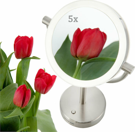 Sencor Makeup Mirror Tabletop with Light 18x36cm Silver
