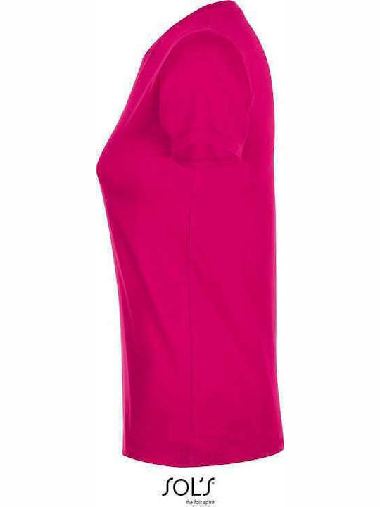 Sol's Regent Women's Short Sleeve Promotional T-Shirt Fuchsia