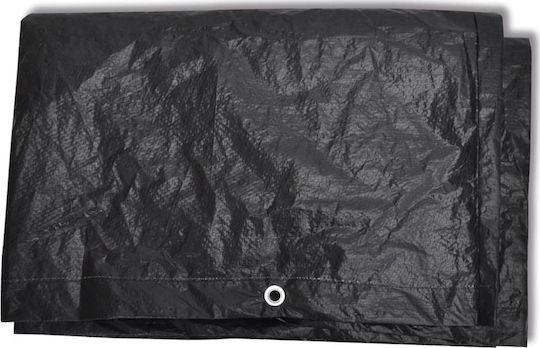 vidaXL Waterproof Dining Table Cover 160x55x182cm in Black Color