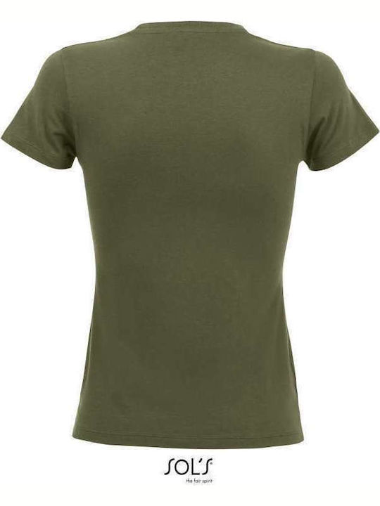 Sol's Regent Γυναικείο Διαφημιστικό T-shirt Κοντομάνικο Army