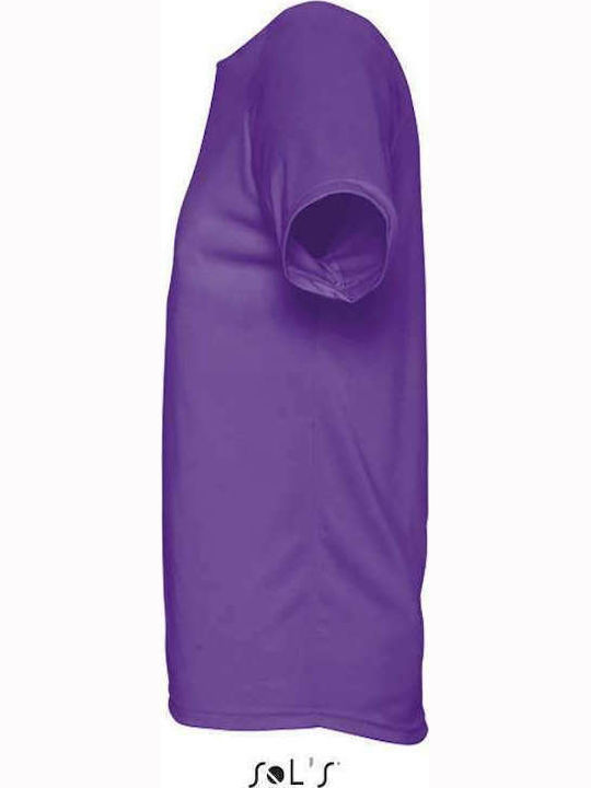 Sol's Sporty Werbe-T-Shirt in Lila Farbe
