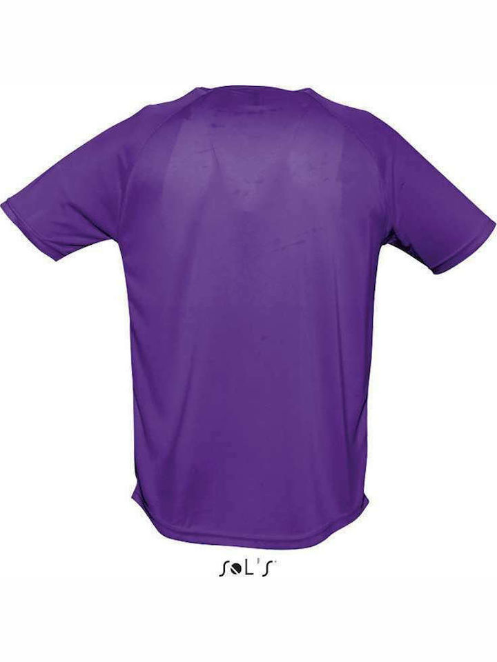 Sol's Sporty Men's Short Sleeve Promotional T-Shirt Purple