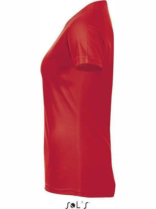 Sol's Sporty Women's Short Sleeve Promotional T-Shirt Red