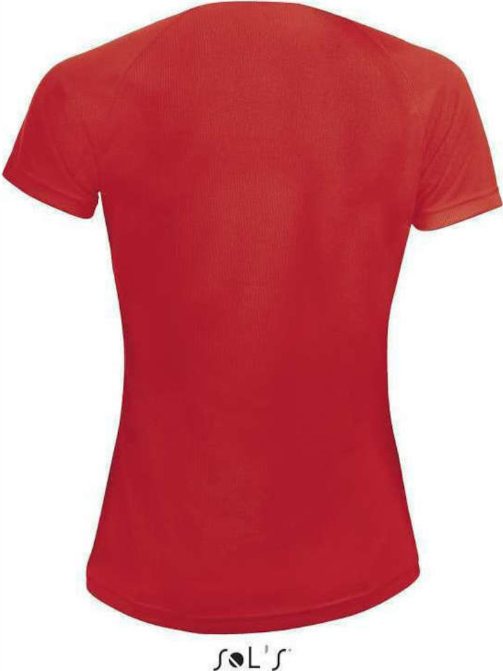 Sol's Sporty Werbe-T-Shirt in Rot Farbe