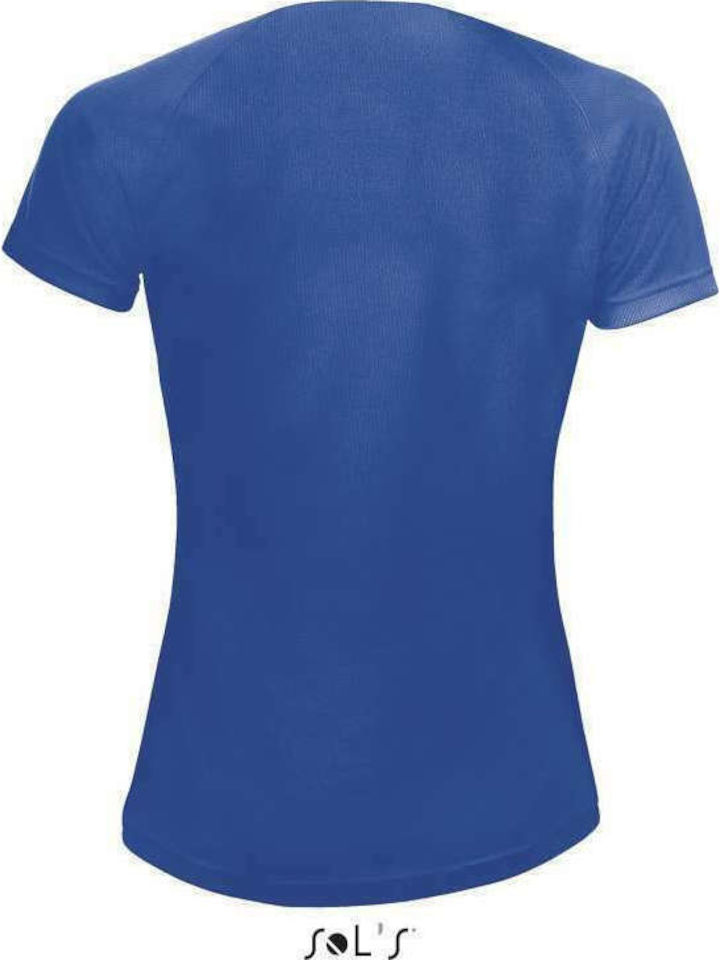 Sol's Sporty Women's Short Sleeve Promotional T-Shirt Blue