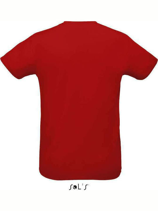 Sol's Sprint Men's Short Sleeve Promotional T-Shirt Red