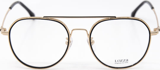 Lozza Metal Eyeglass Frame Black VL2330 0302