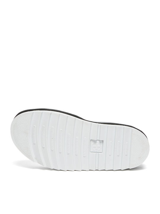 Voss Leather Women's Flat Sandals Flatforms in White Color