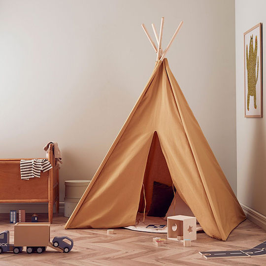 Kids Concept Cort pentru Copii Indian Galben pentru 3+ ani