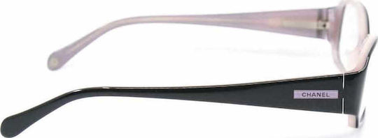 Chanel Plastic Eyeglass Frame Black 3097 851