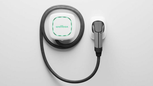 Wallbox Pulsar Plus OCPP Montat pe perete Trei faze Stație de încărcare pentru mașini electrice 22kW cu Cablu încorporat Tipul 2 (PLP1-0-2-4-9-001-C)