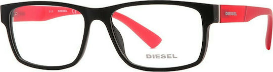 Diesel Rame Ochelari Pentru Bărbați Acetat Negru DL5379-005
