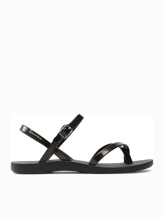Fashion Sand VIII Σαγιονάρες σε στυλ Πέδιλα σε Μαύρο Χρώμα