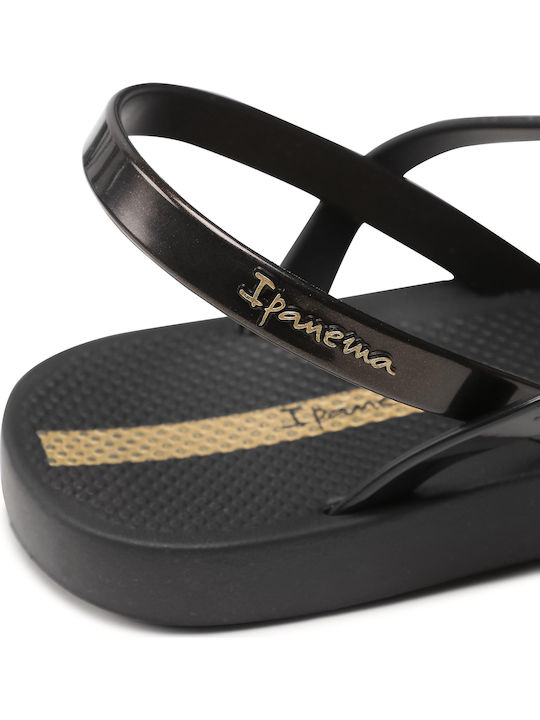 Fashion Sand VIII Σαγιονάρες σε στυλ Πέδιλα σε Μαύρο Χρώμα