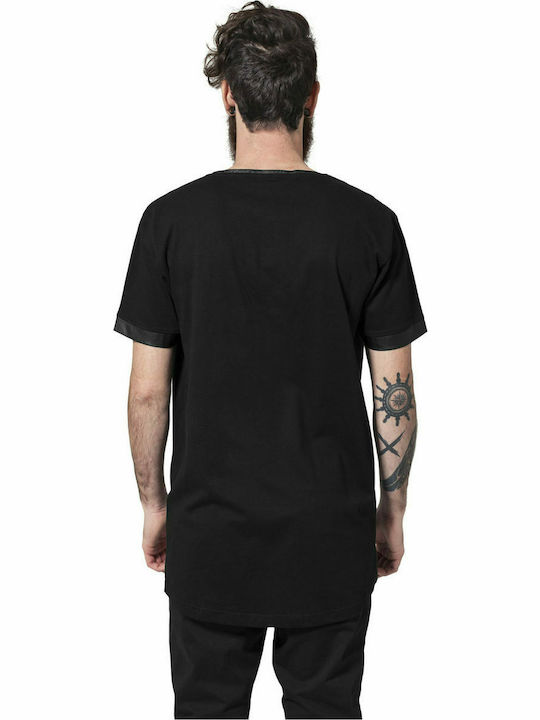 Urban Classics TB827 Men's Short Sleeve T-shirt Black / Black