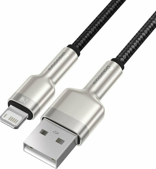 Baseus Cafule Series Braided USB-A to Lightning Cable Black 0.25m (CALJK-01)