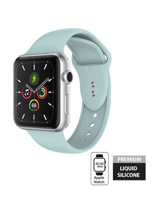 Crong Liquid Strap Silicone with Pin Turquoise (Apple Watch 44/45/46mm/Ultra 49mm) CRG-44LQB-GRN