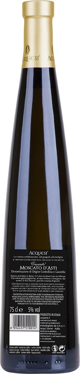 Vin Pétillant Moscato d'Asti D.O.C.G Casarito Acquesi 75cl