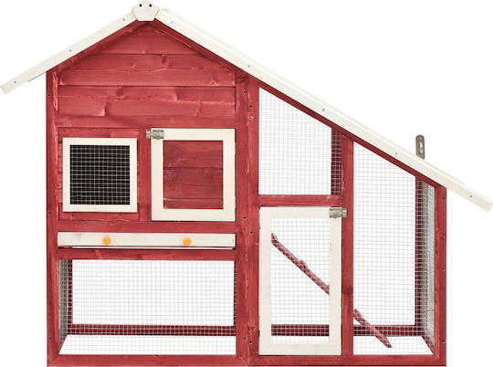 vidaXL 170871 Wooden Cage for Rabbits 140x63x120cm