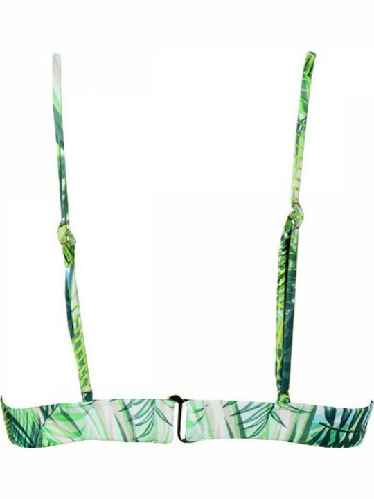 Rock Club BP-2170 Bikini Τριγωνάκι Floral Πράσινο