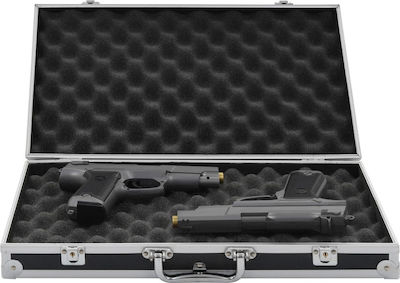 vidaXL Weapon Case Βαλίτσα Όπλου Μαύρη από Αλουμίνιο & ABS 47x26x8,3εκ.