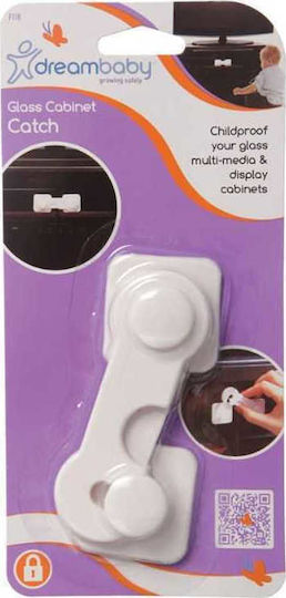 Dreambaby Cabinet & Drawer Lock with Sticker made of Plastic in White Color 1pcs