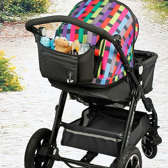 Stroller Organizer Black Neoprene Organizer