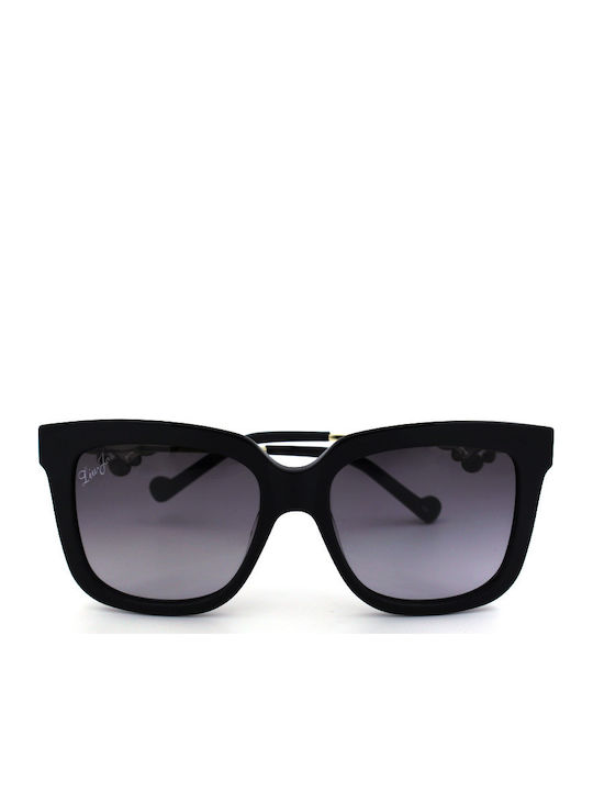 Liu Jo Women's Sunglasses with Black Frame and Black Gradient Lens LJ690SR-001