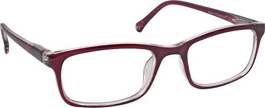 Eyelead E166 Reading Glasses +3.00 in Burgundy color E 166 Ε 166